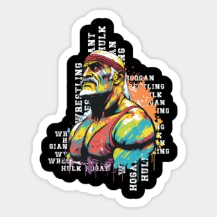 Wrestling hulk Sticker